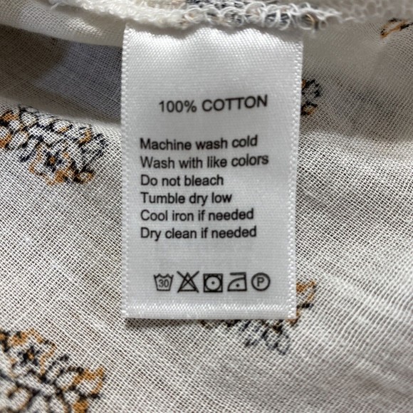 Anthropologie Calligraphie women's Peasant top Medium Long Sleeve - Picture 8 of 8